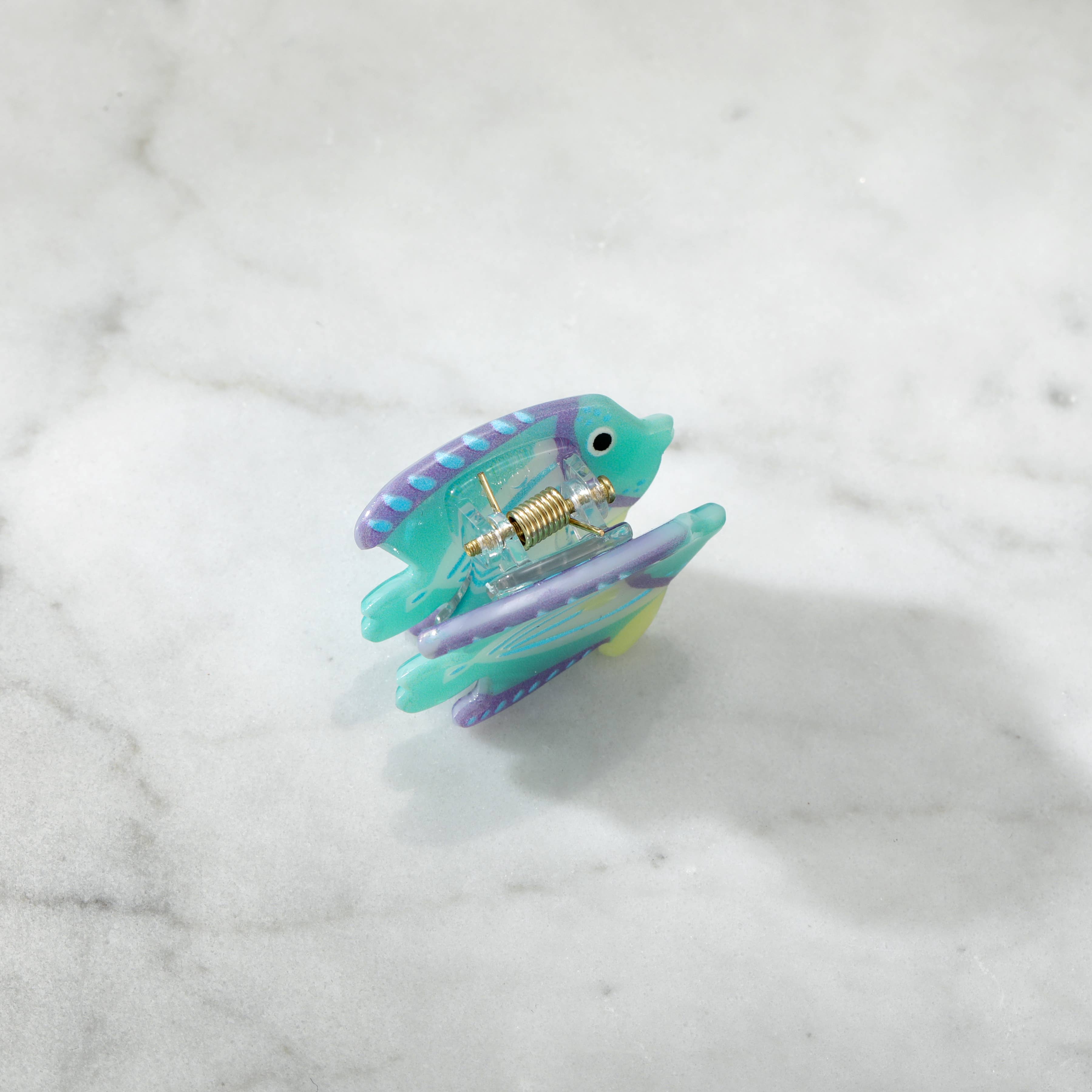 Eco-Friendly Mini Seafoam Reef Fish Hair Clip