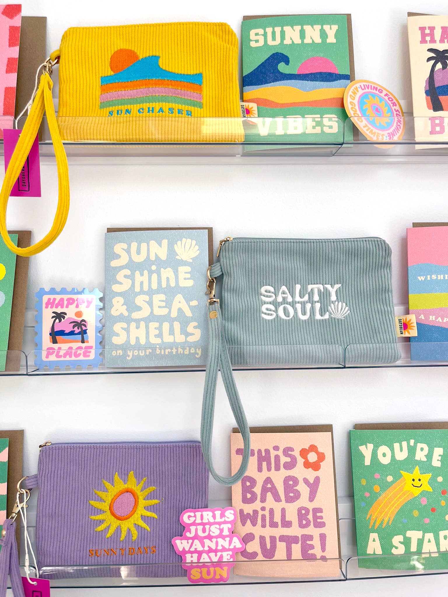 Coastal pouch | Zip pouch 7x5" | Summer accessory | Paradise