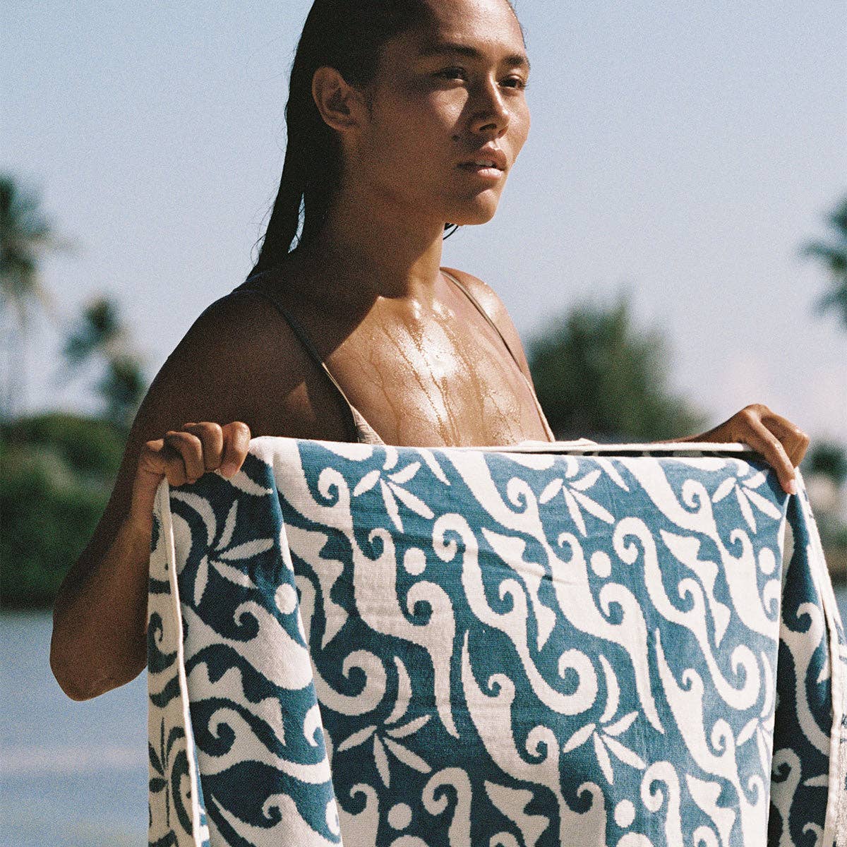 Bailey Woven Towel - Salt Water | Bailey Elder x Slowtide