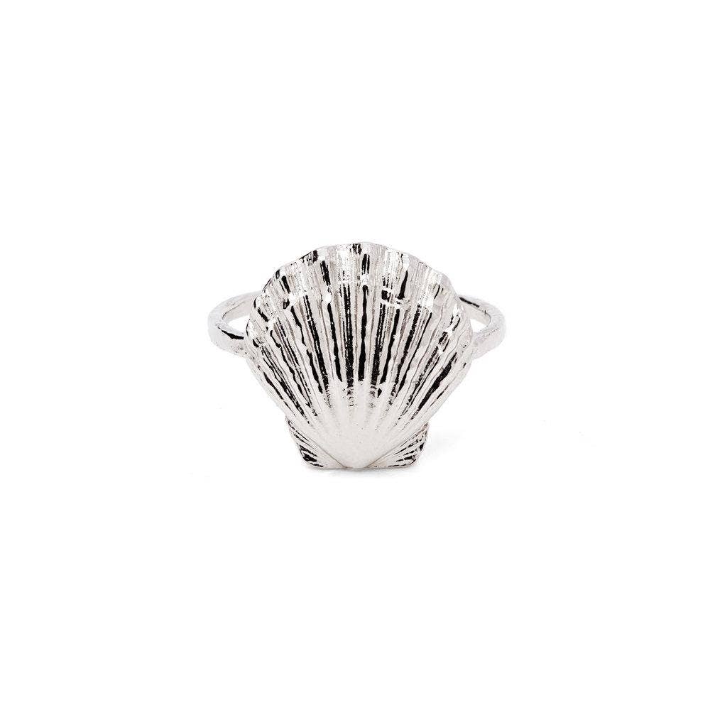 Golden Sunrise Shell Ring