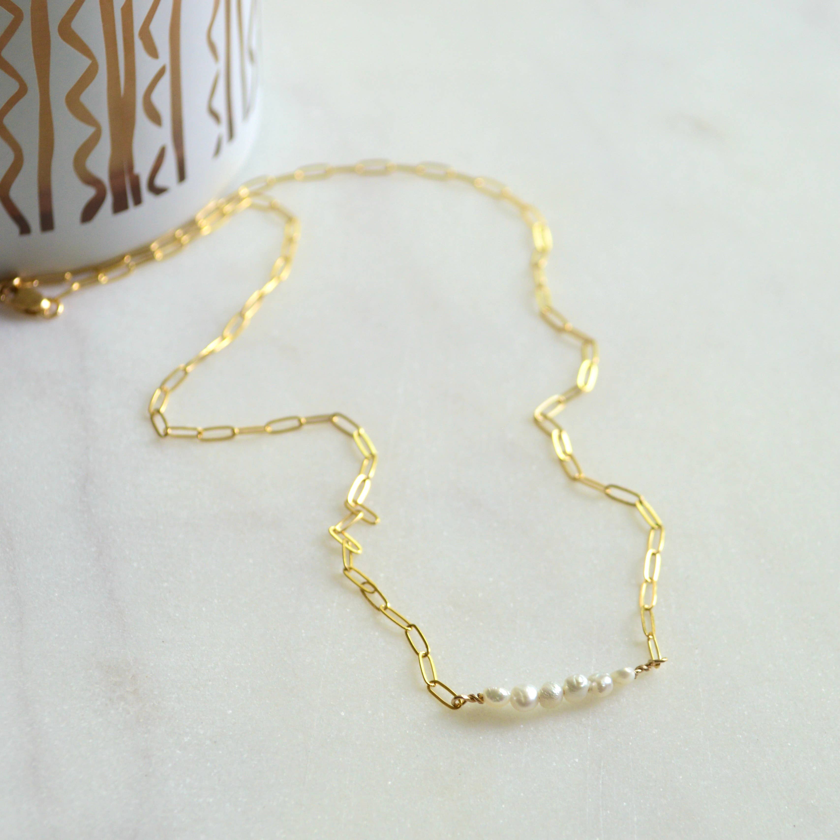 Tiny Freshwater Pearl Necklace