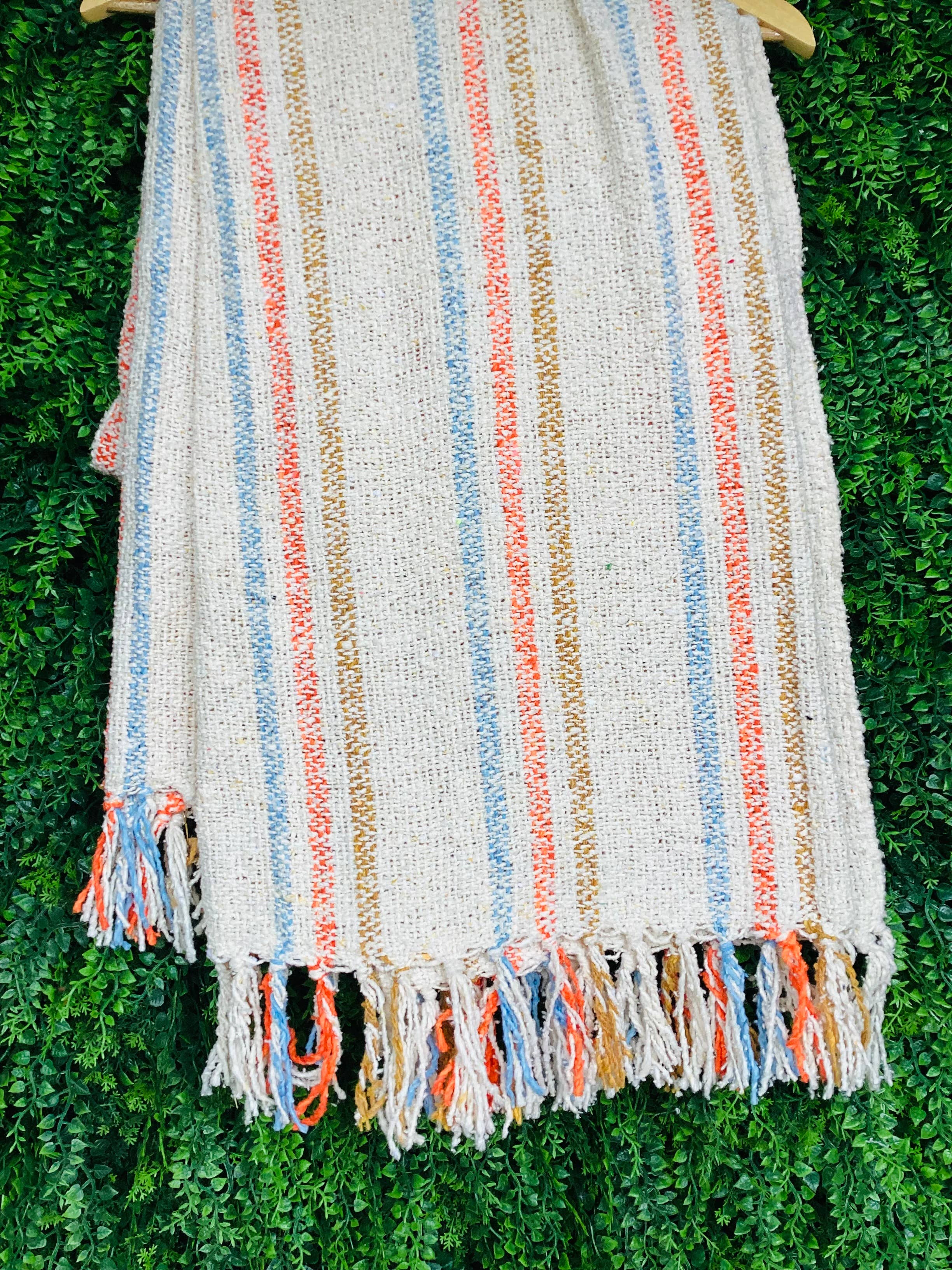 Sun Coast Beach Blanket l Mexican Blanket l Throw