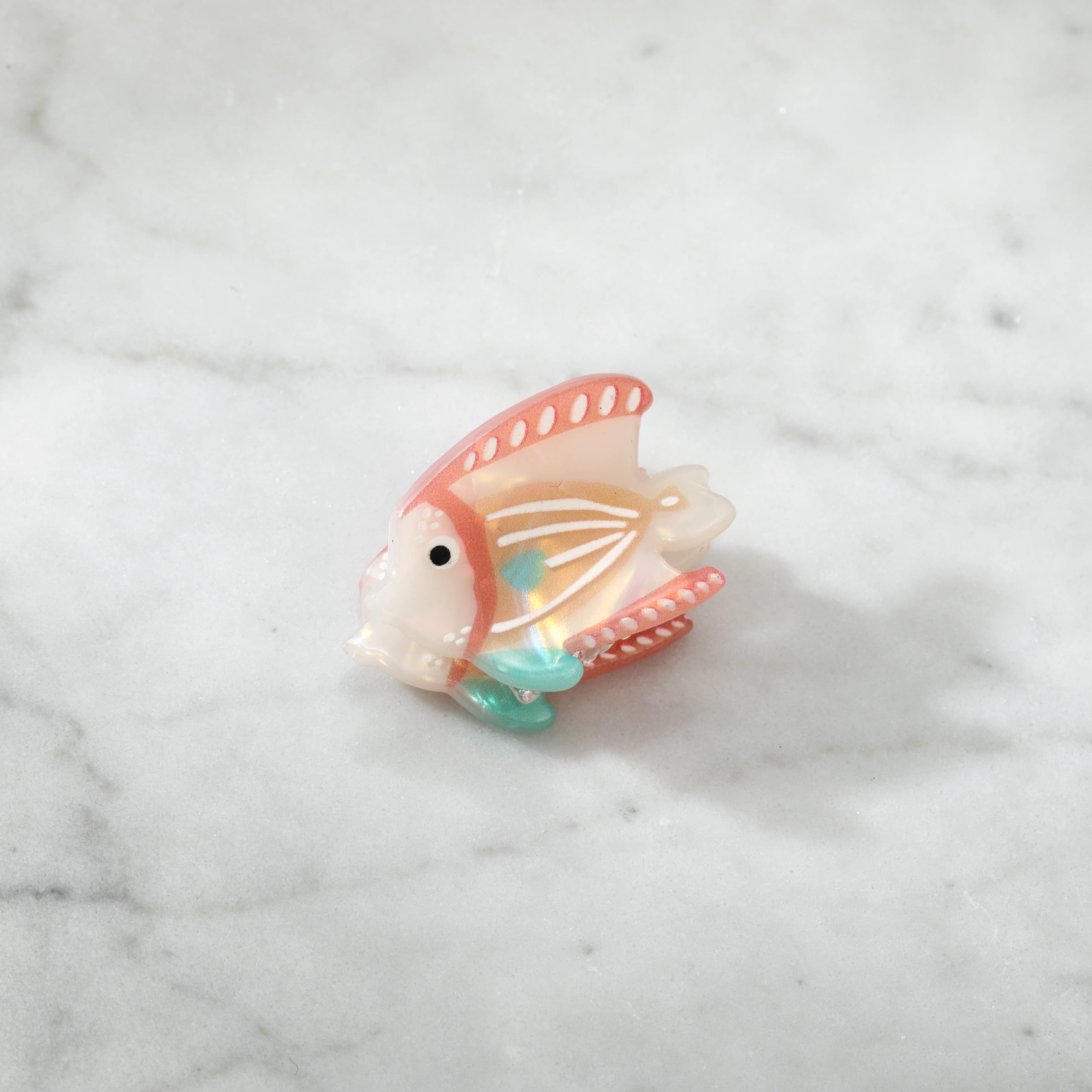 Eco-Friendly Mini Peach Reef Fish Hair Clip