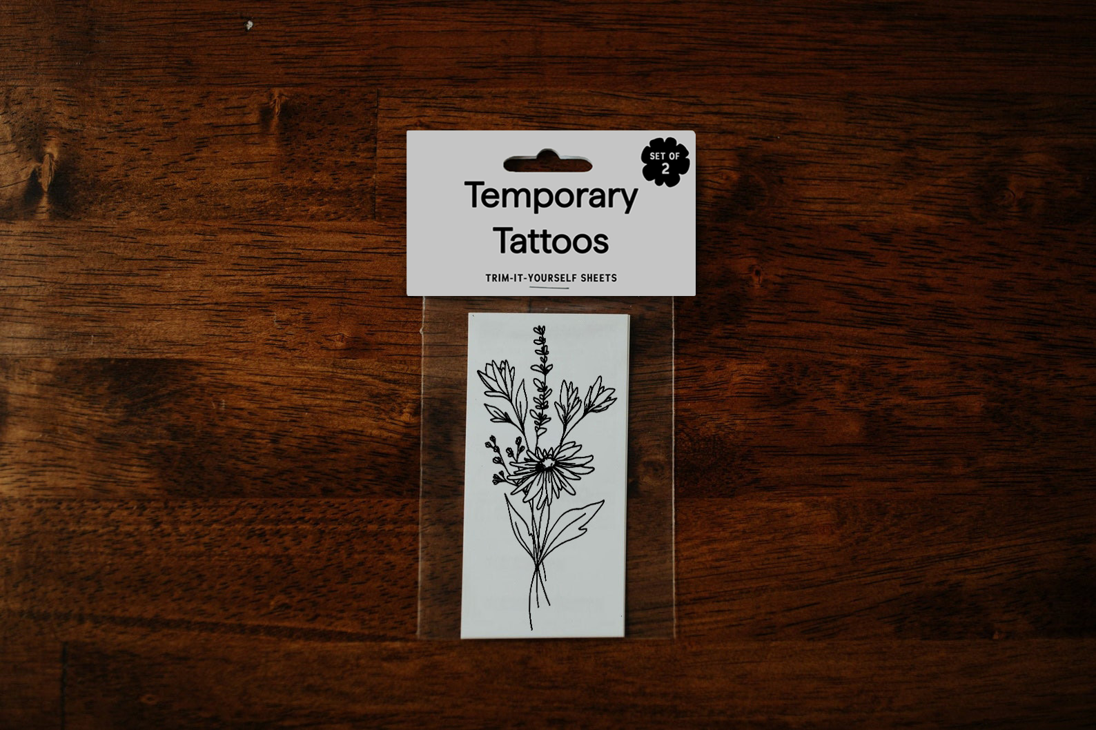 Meadow Flora Temporary Tattoos