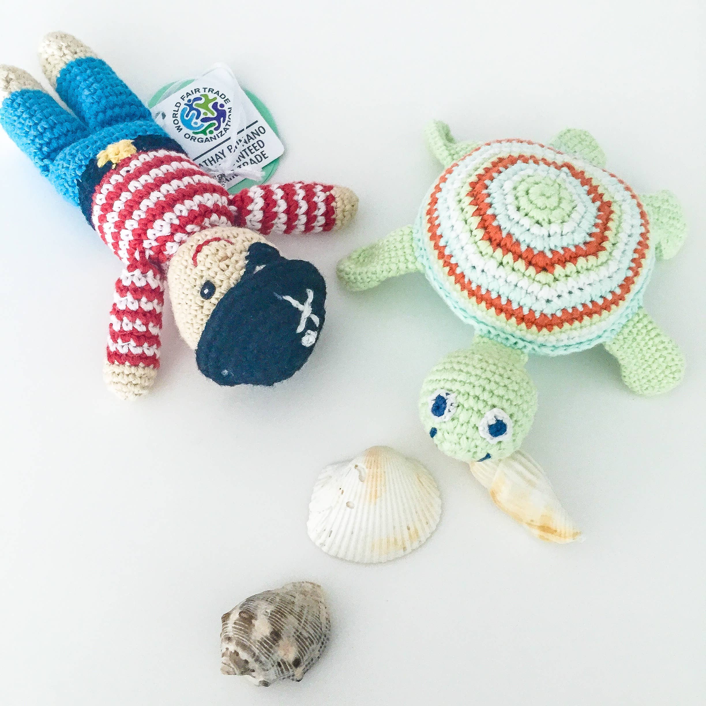 Pebble - Plush Ocean Toy - Sea Turtle Rattle