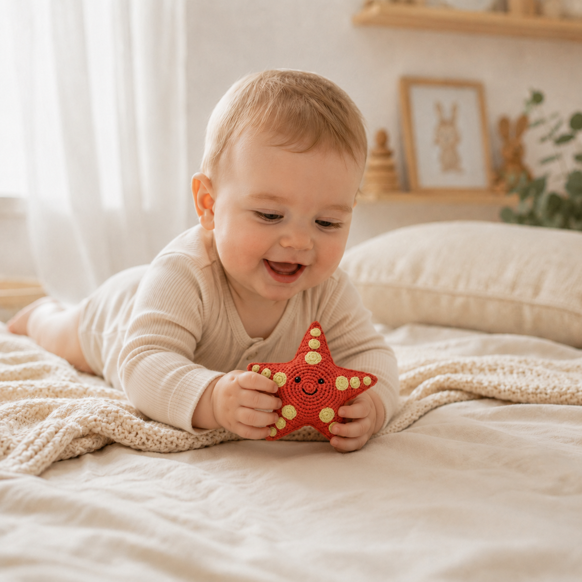 Lullaby Stitch | Starfish Rattle