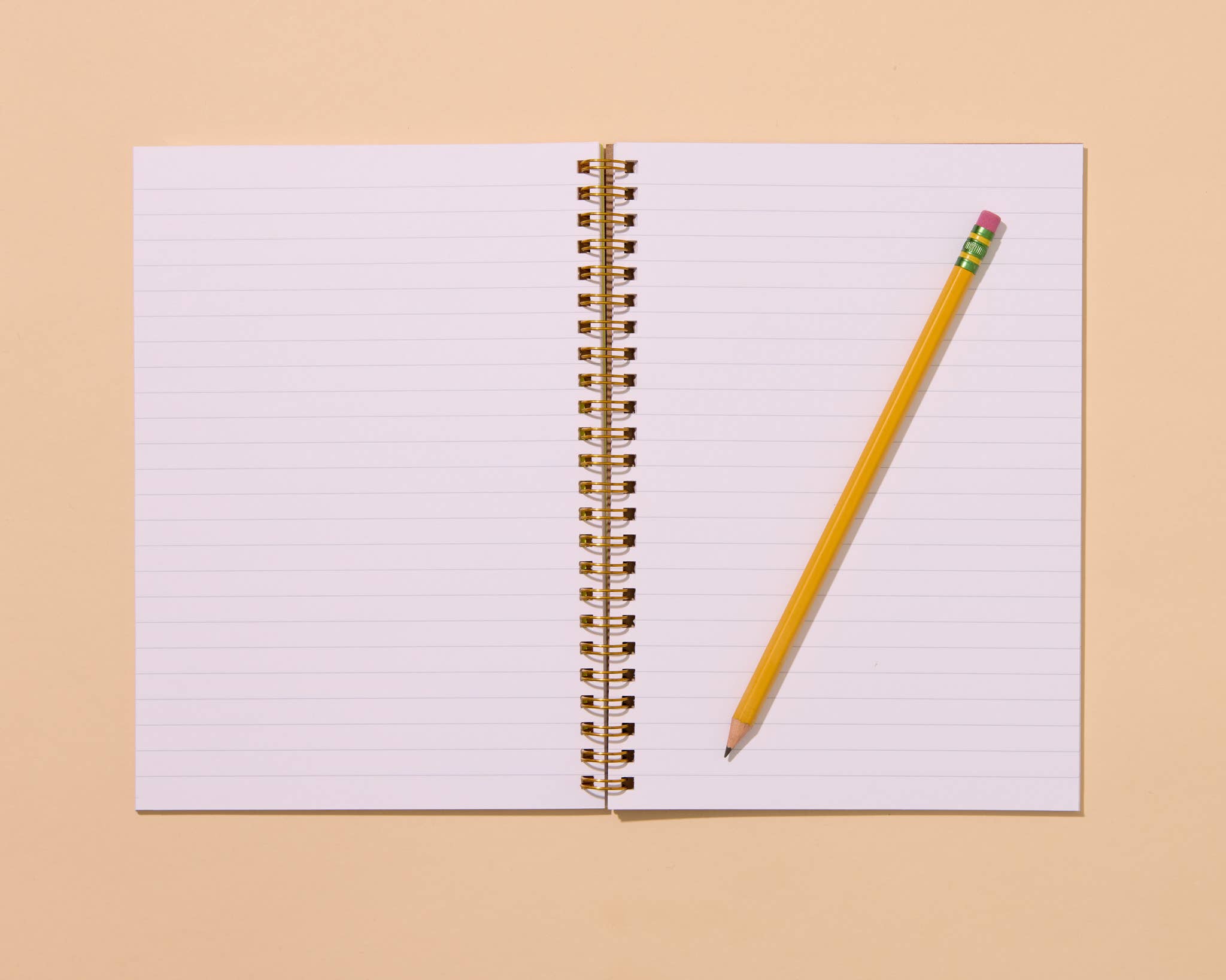 Beachy Summer Letterpress A5 Spiral Notebook—Shell Pattern