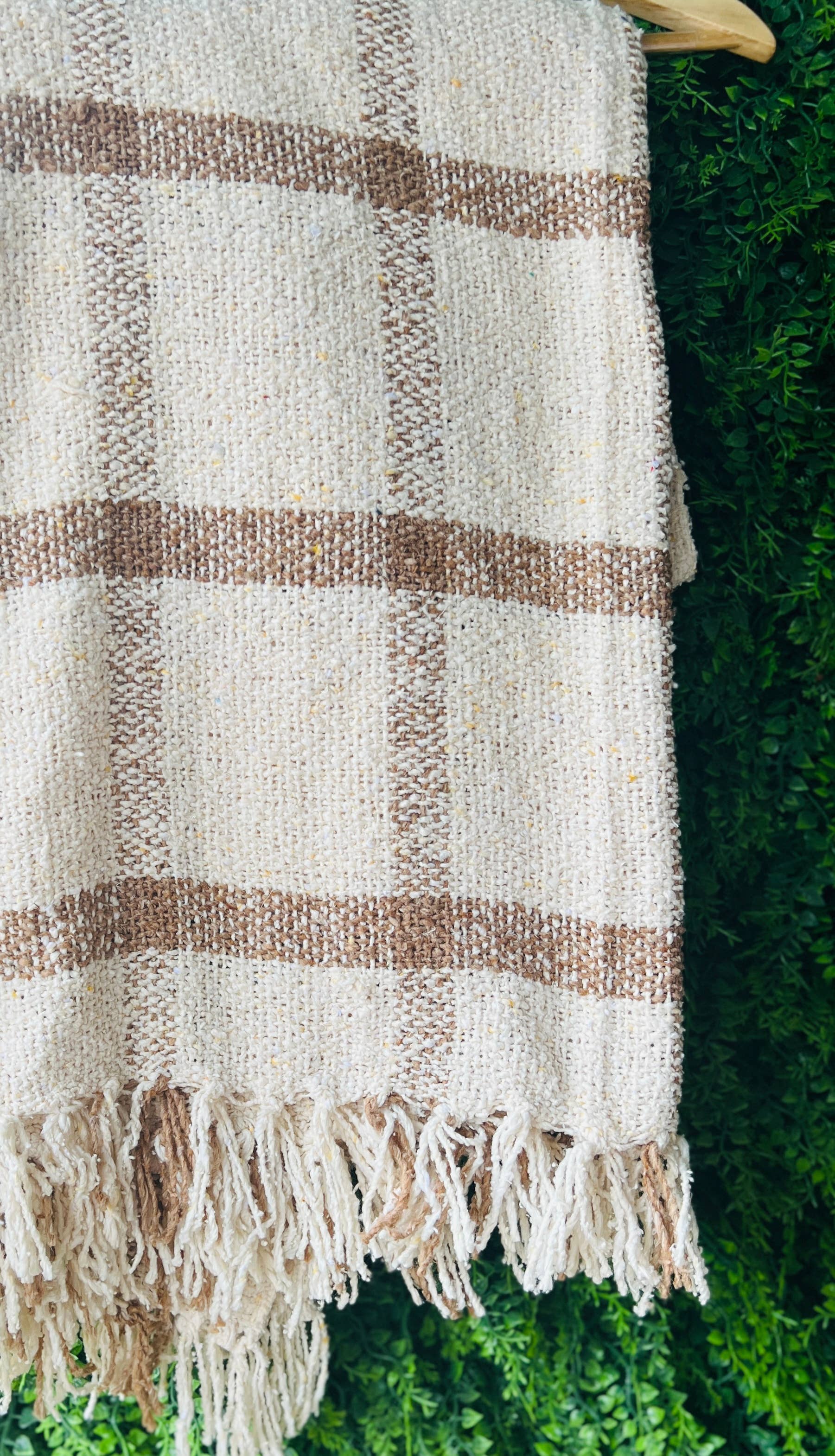 Penny Plaid Adventure Blanket l Mexican Blanket l Throw 