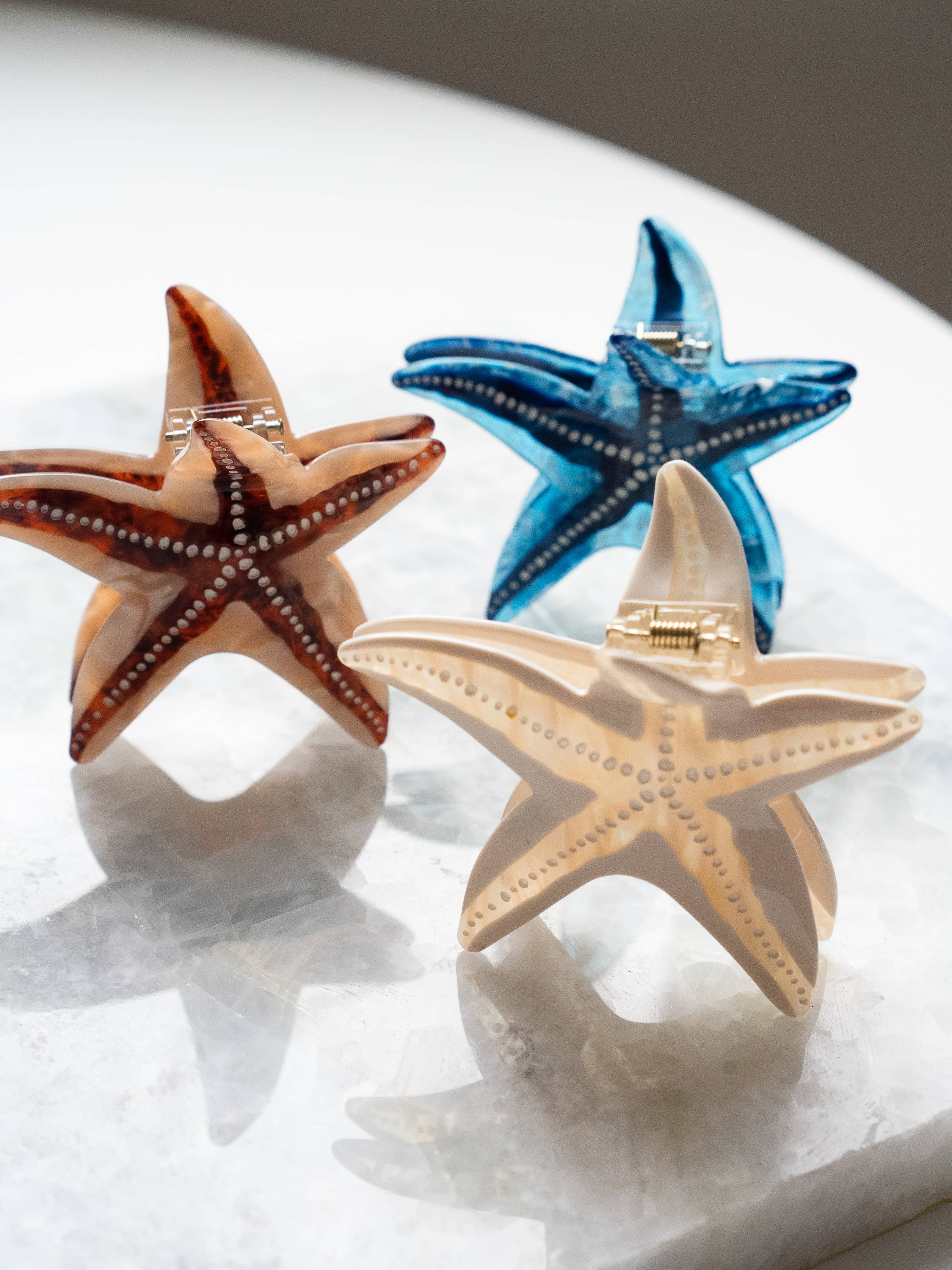 Eco Friendly Starfish Hair Clips, Large