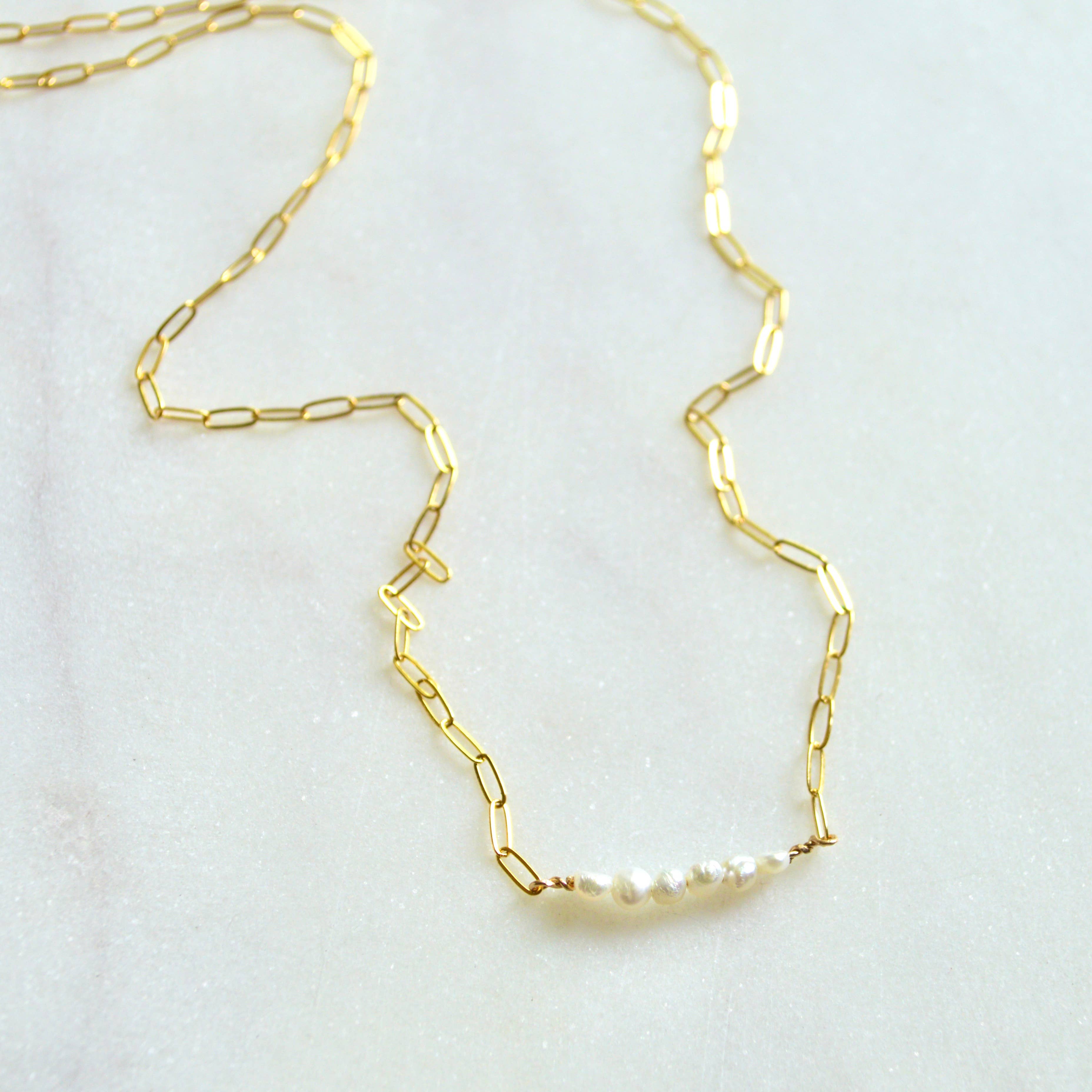 Tiny Freshwater Pearl Necklace