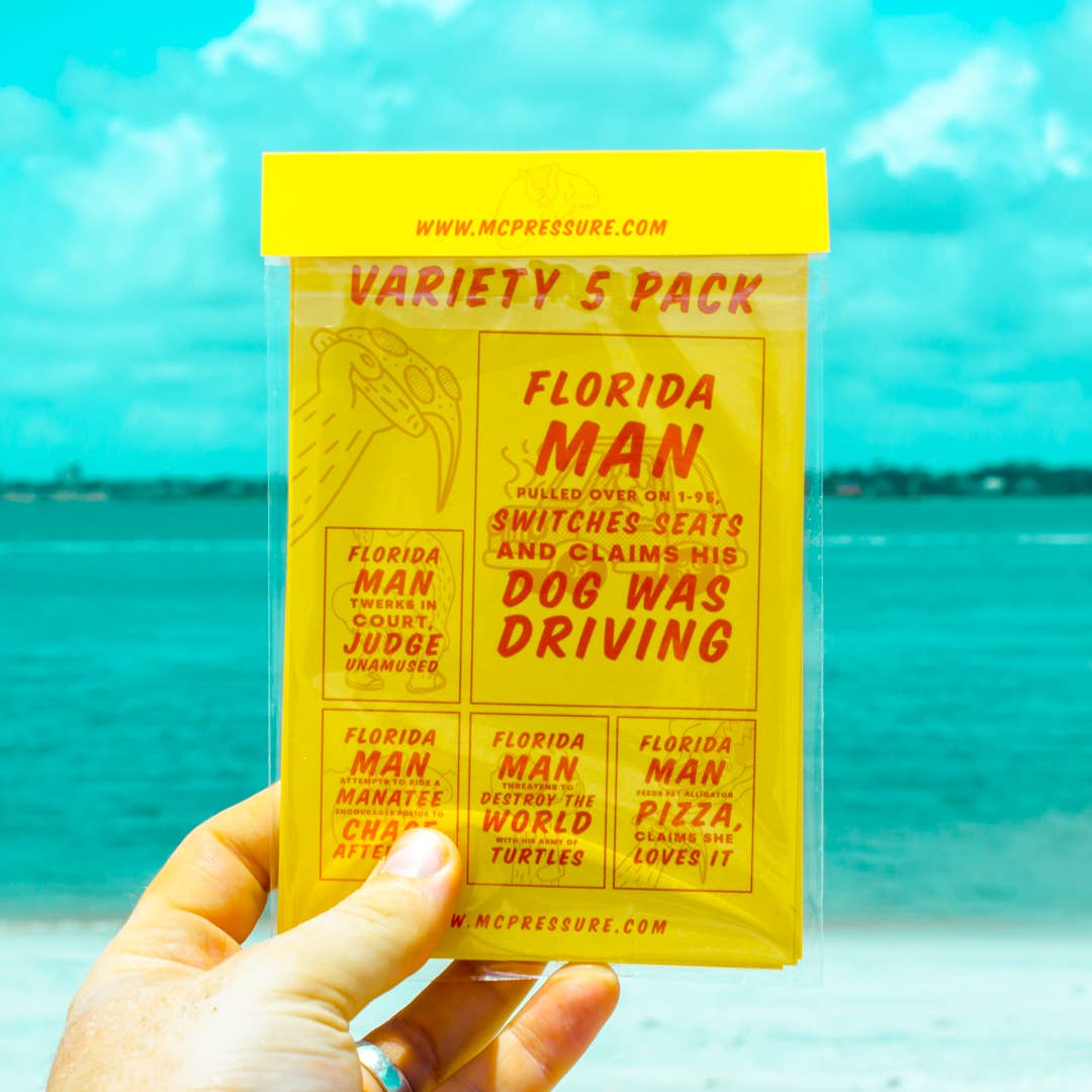 Florida Man - Letterpress Postcard Set Vol. 3