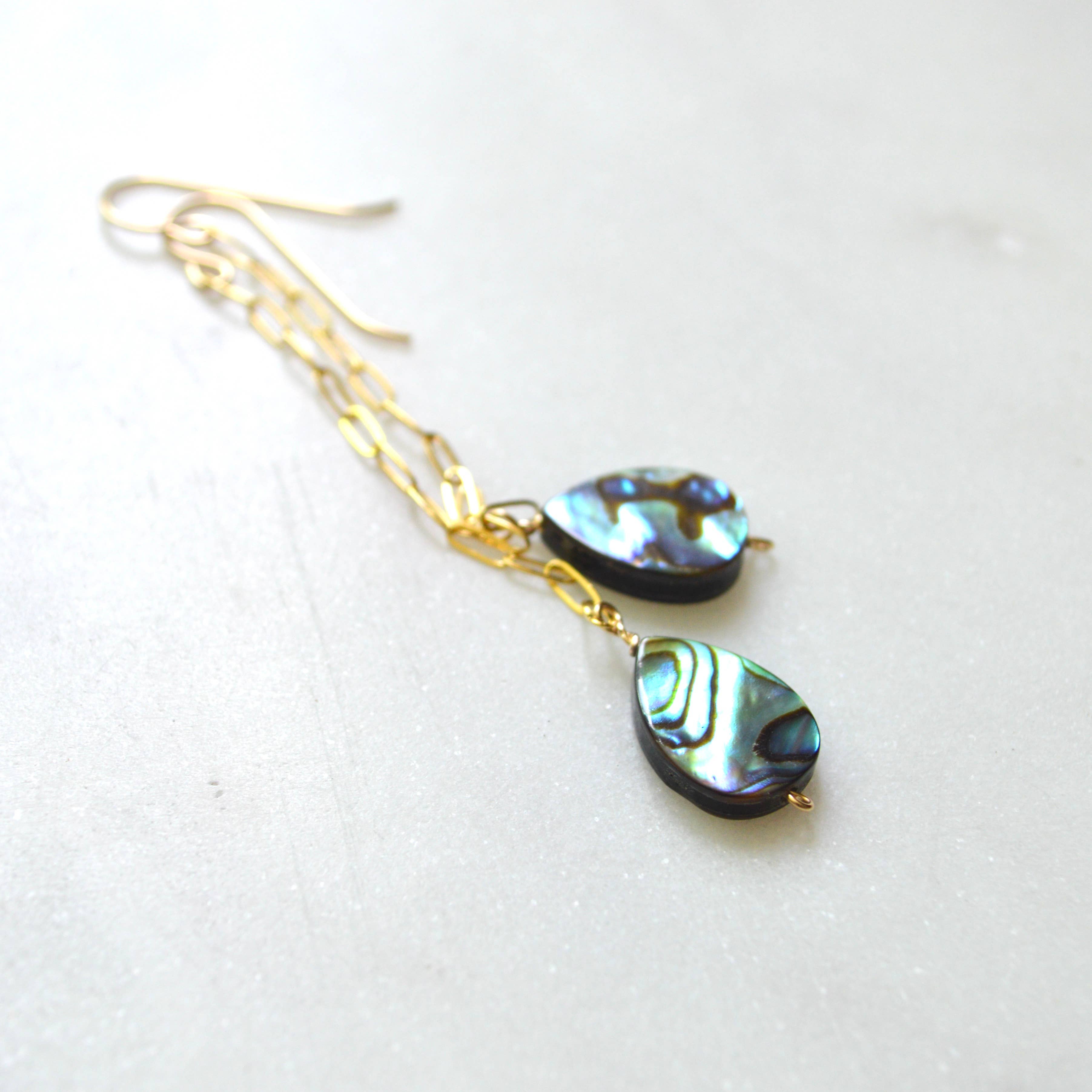 Abalone Teardrop Earrings