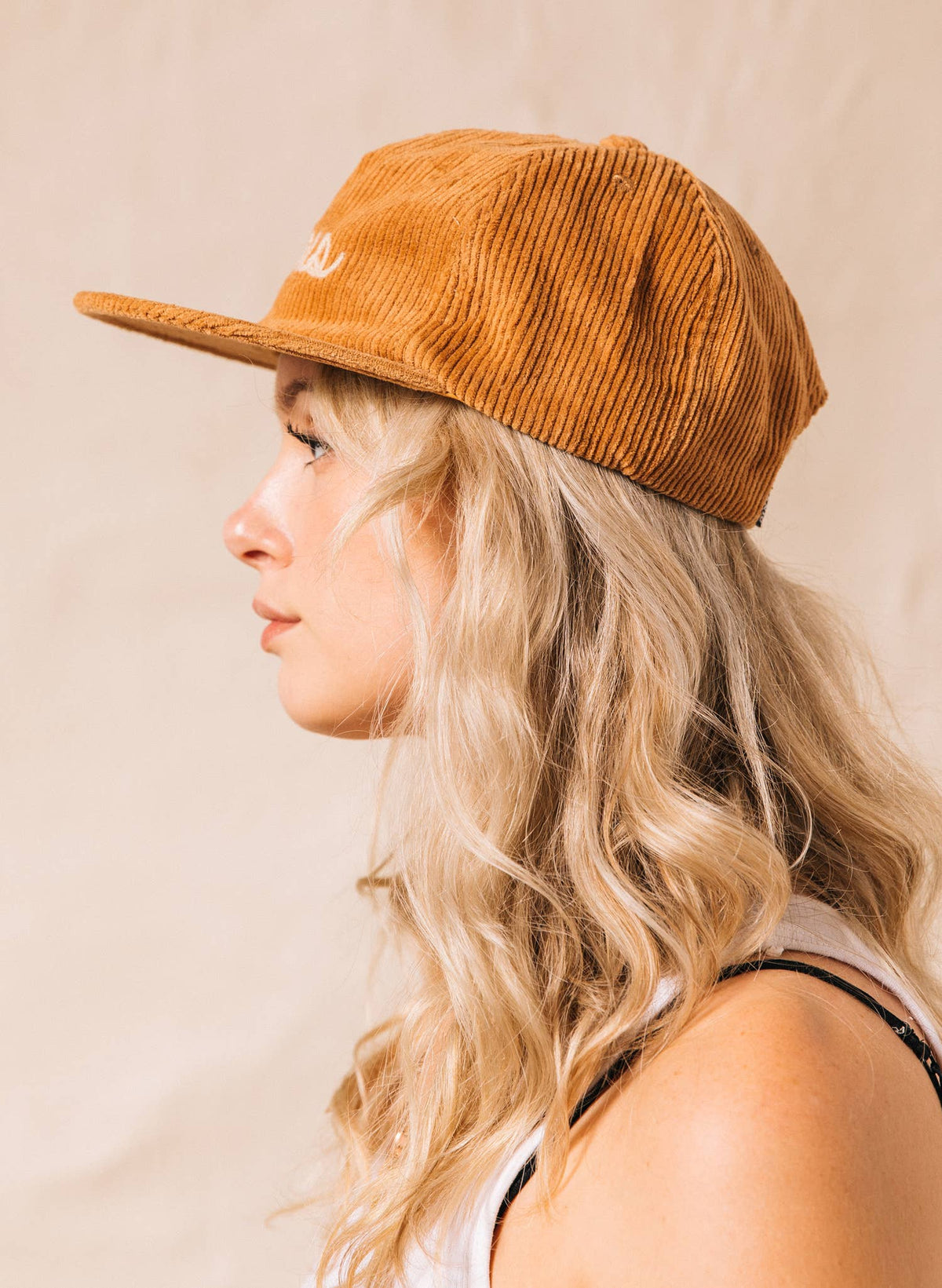 Tacos Chainstitch Rust Corduroy Hat, Western