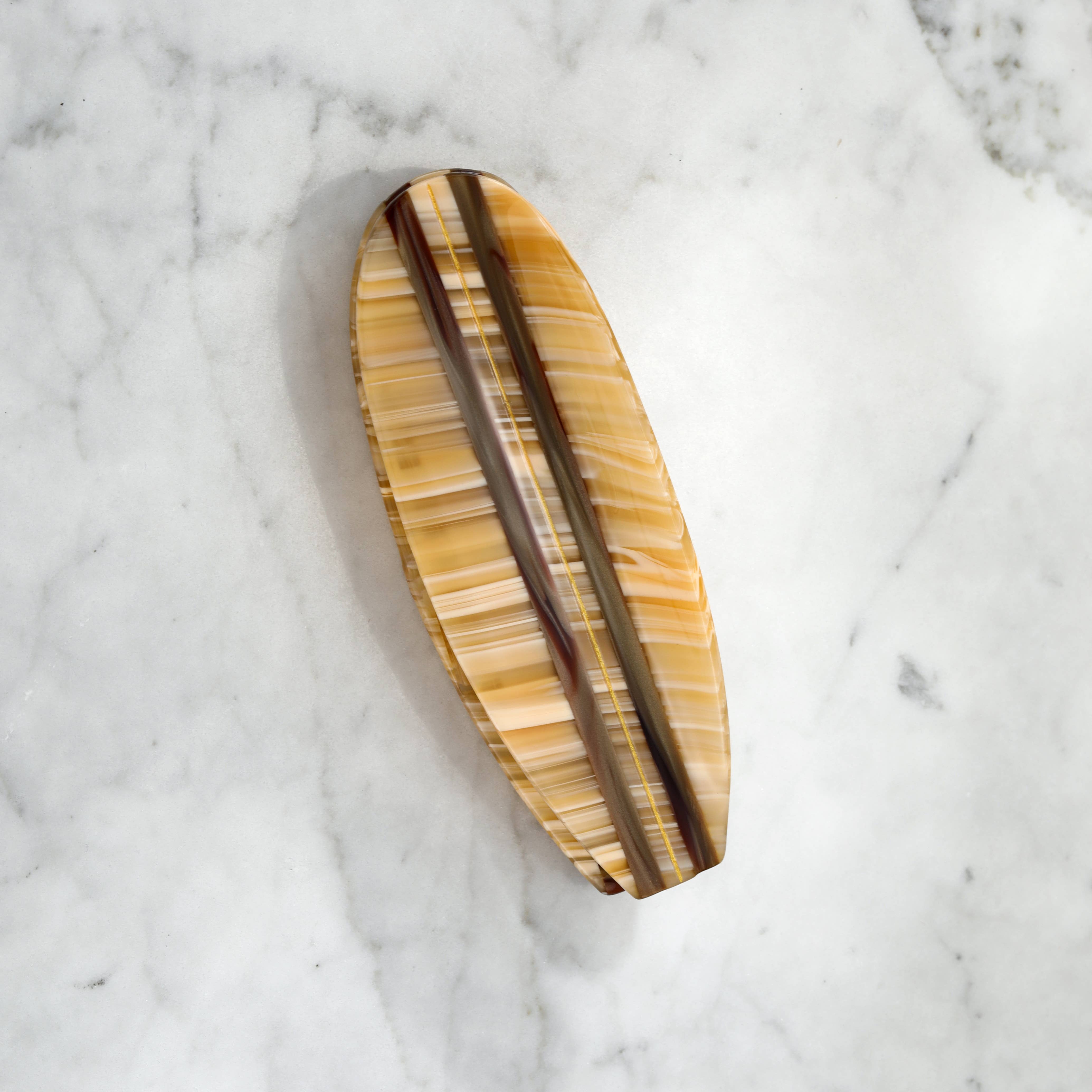Eco-Friendly Vintage Longboard Surfboard Hair Clip Claw