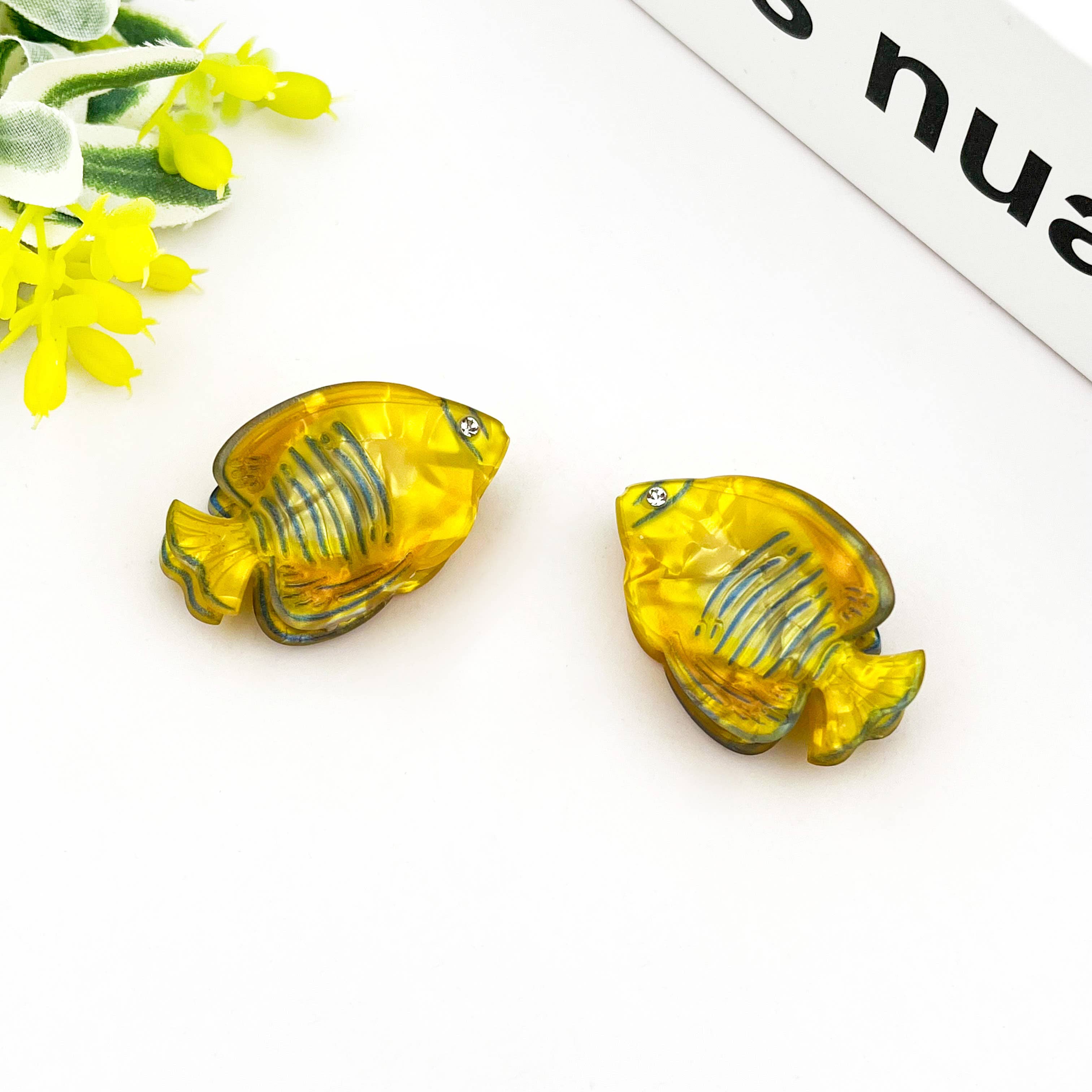 Marine Animal Series Hair Clip, Acetate Mini Claw Clips