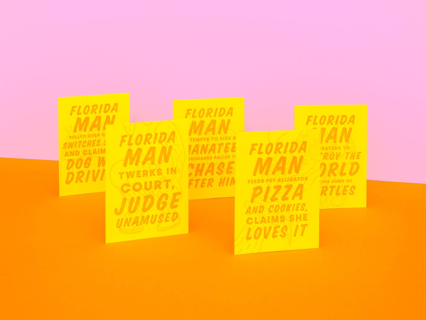 Florida Man - Letterpress Postcard Set Vol. 3