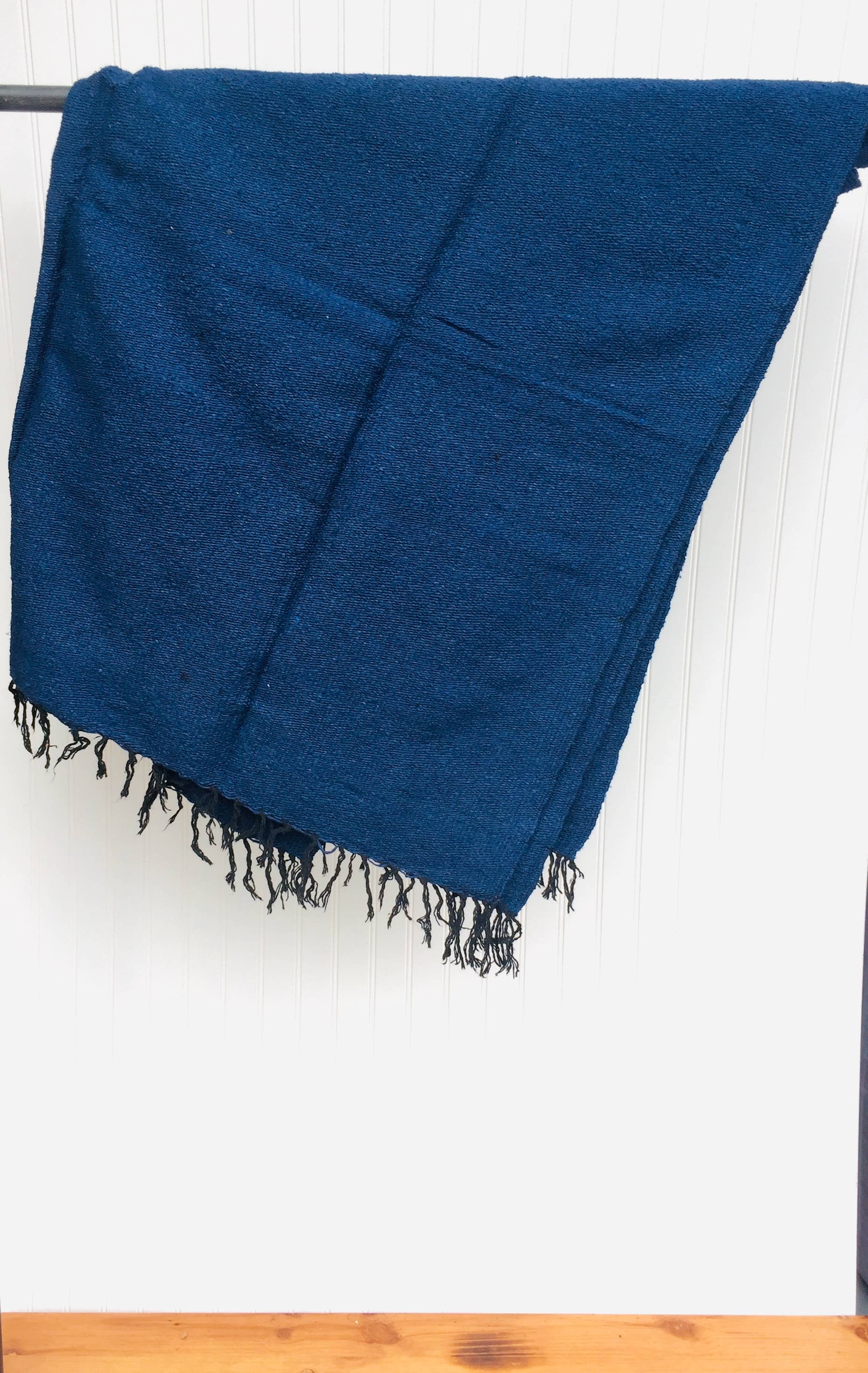 Solid Mexican Throw Blanket | Gold | Tan | Yoga | Mint