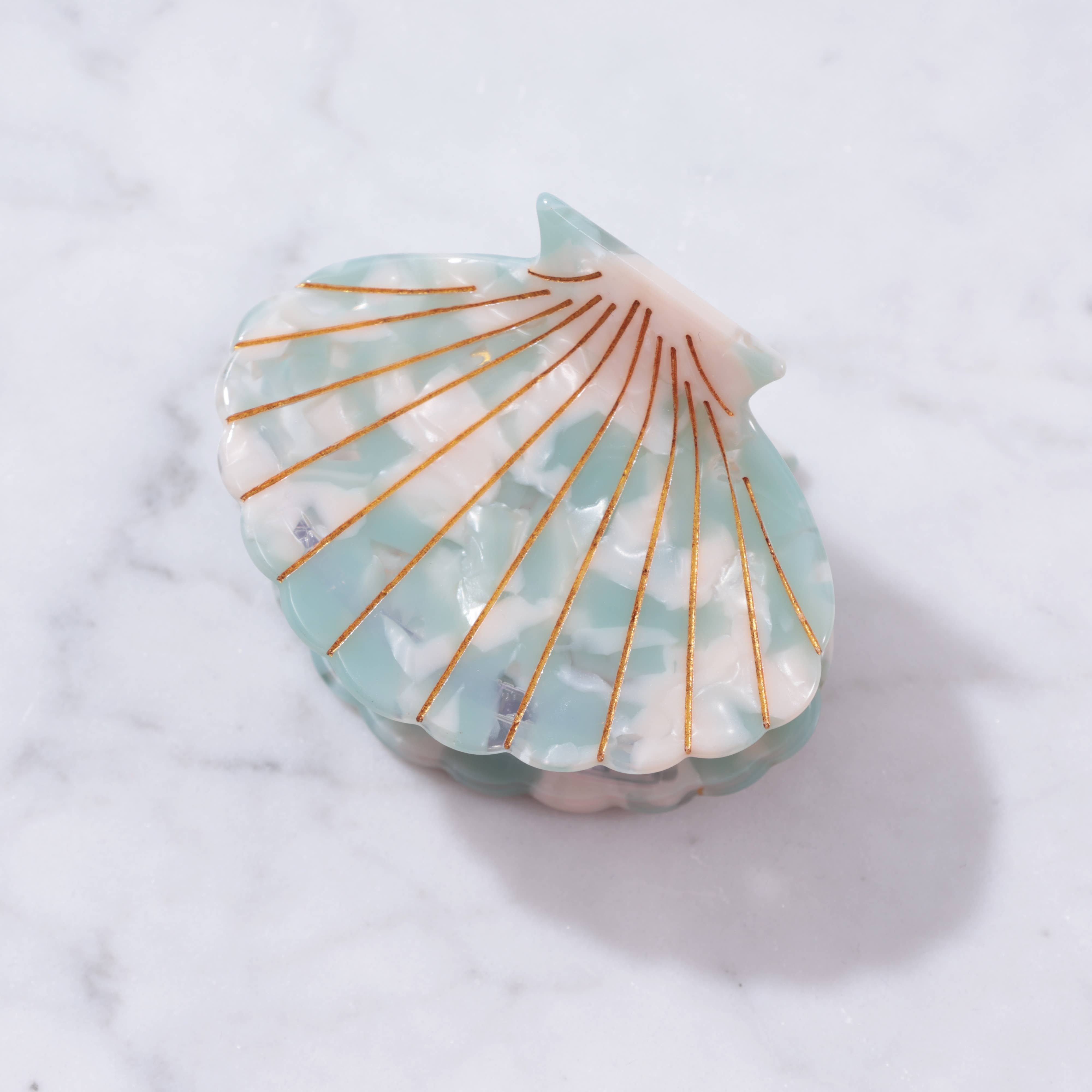 Eco-Friendly Scallop Shell Hair Clip Large
