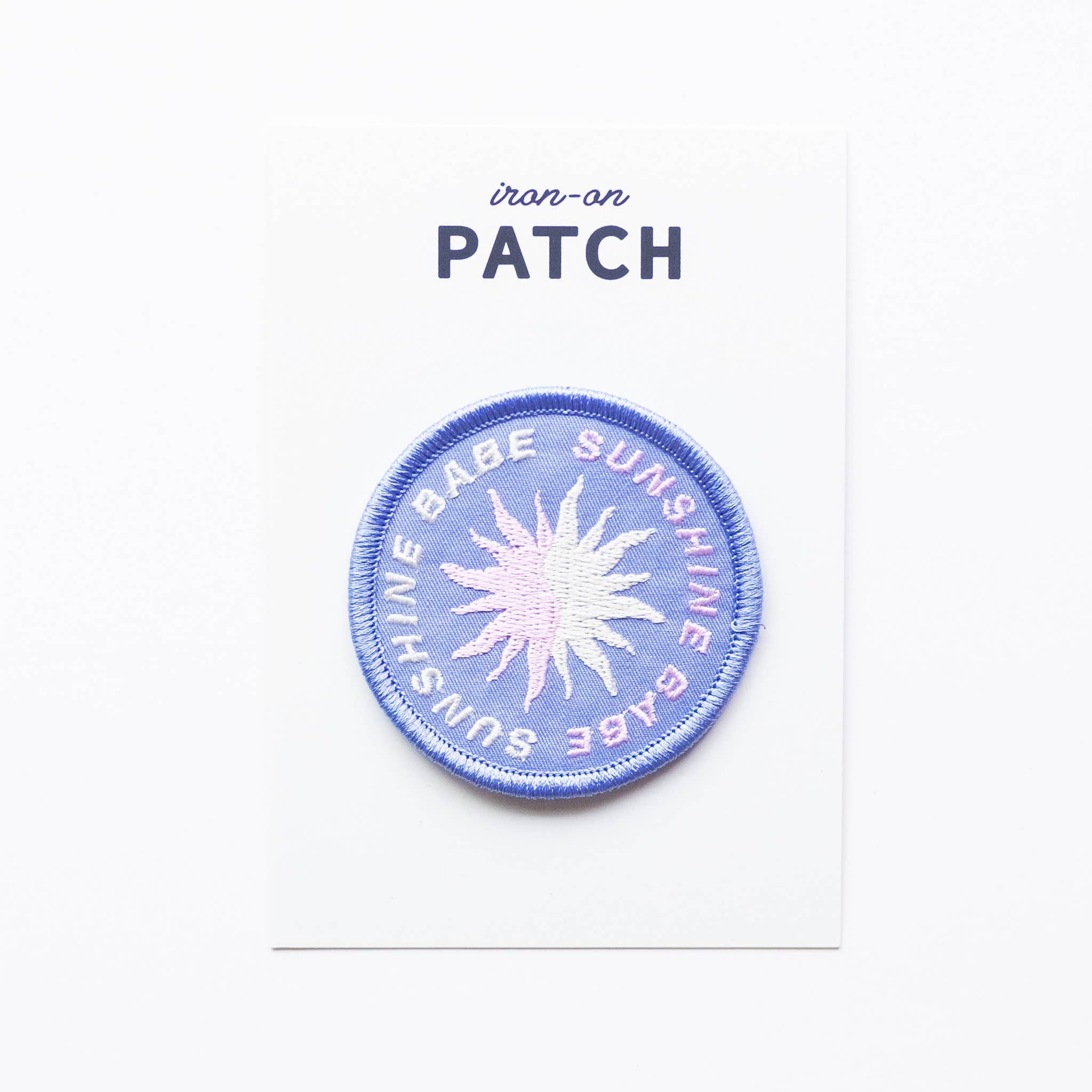 Sunshine Babe Embroidered Iron on Patch