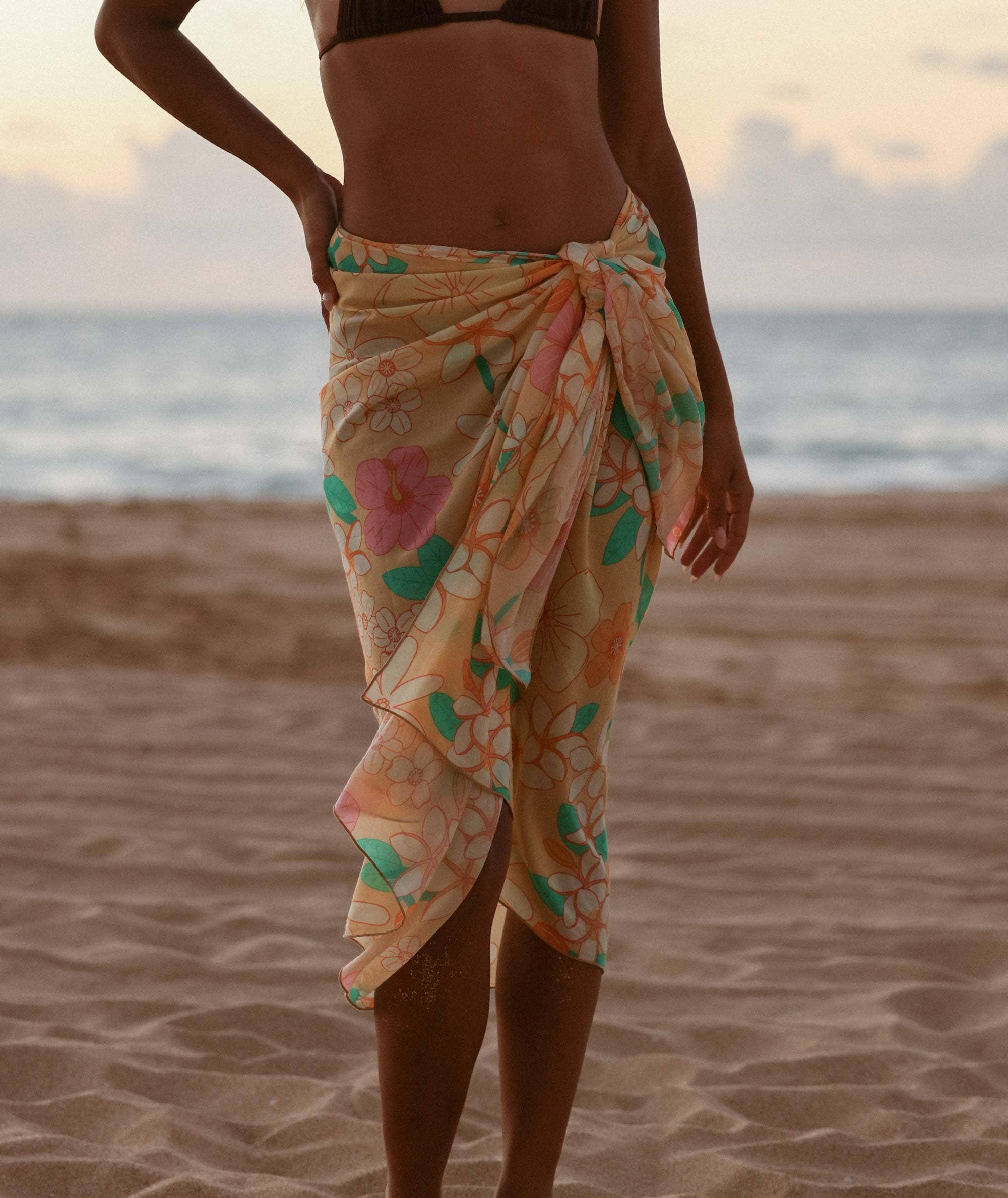 Kailua Blooms Organic Cotton Pareo