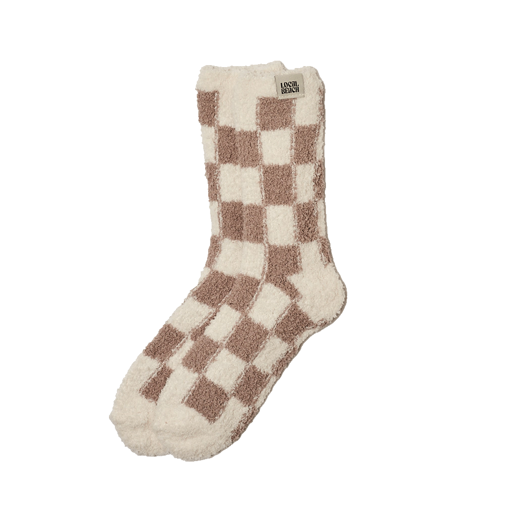 Checker Local Beach Cozy Socks
