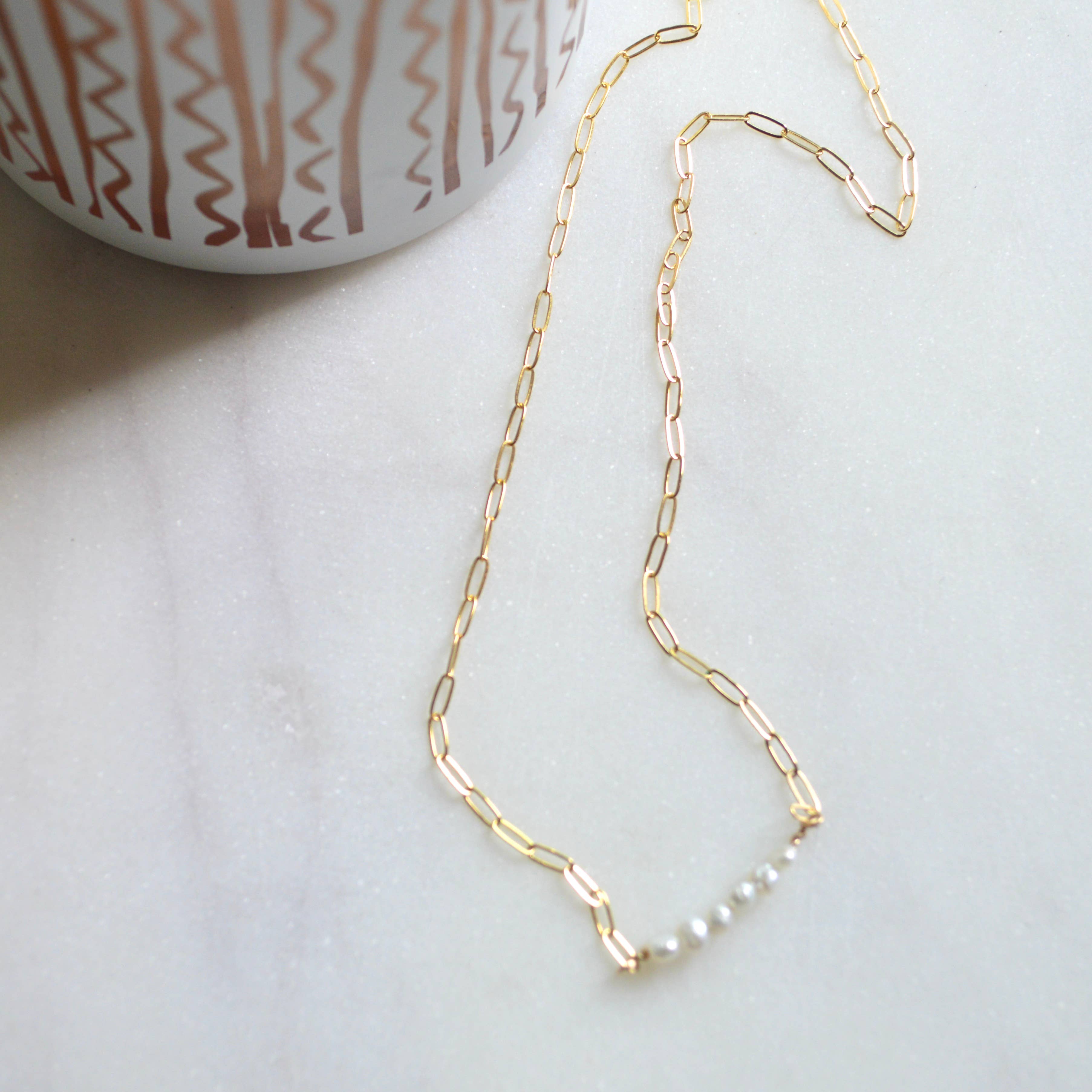 Tiny Freshwater Pearl Necklace