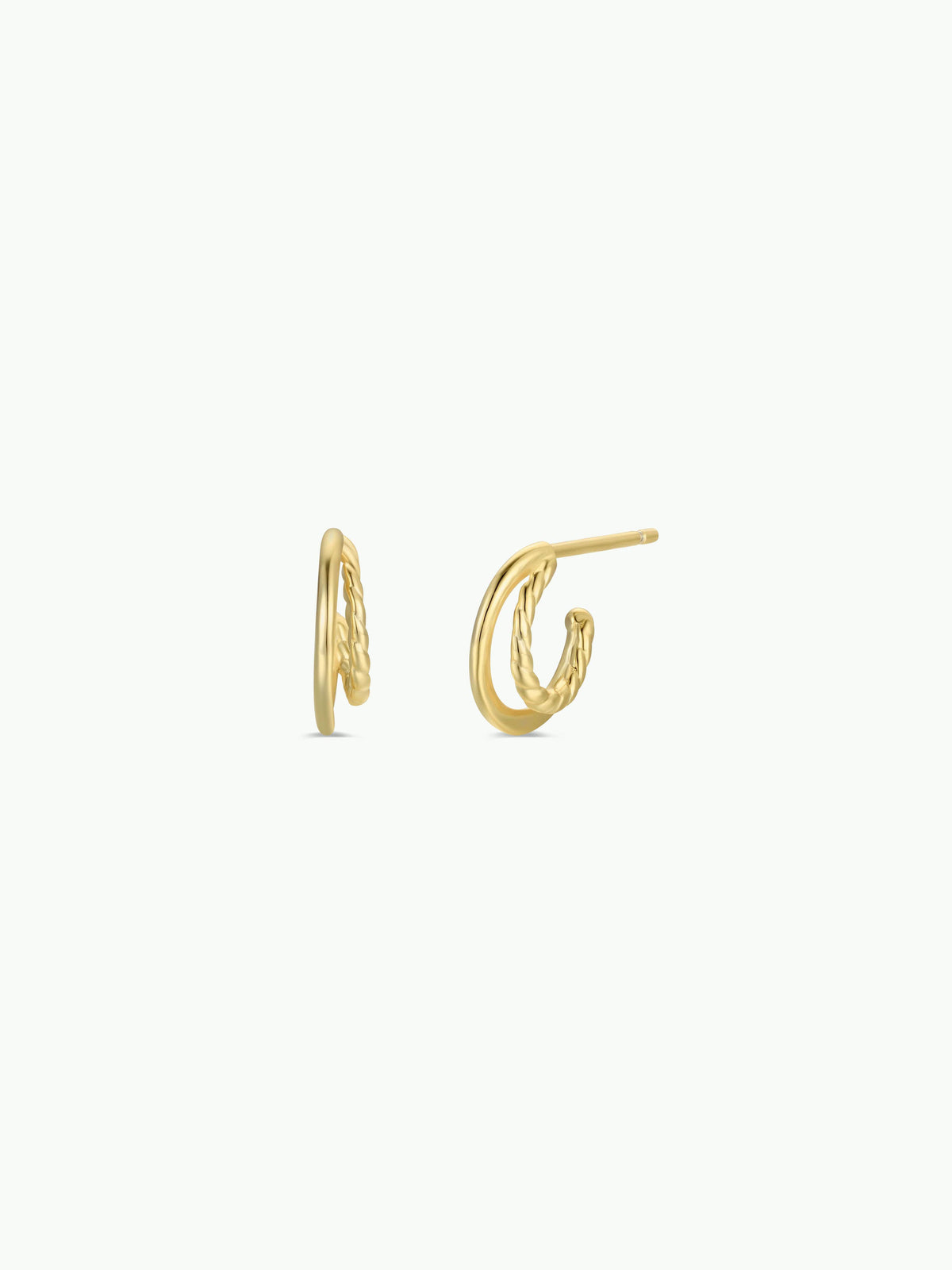 Gold Hoop - Double - Earrings