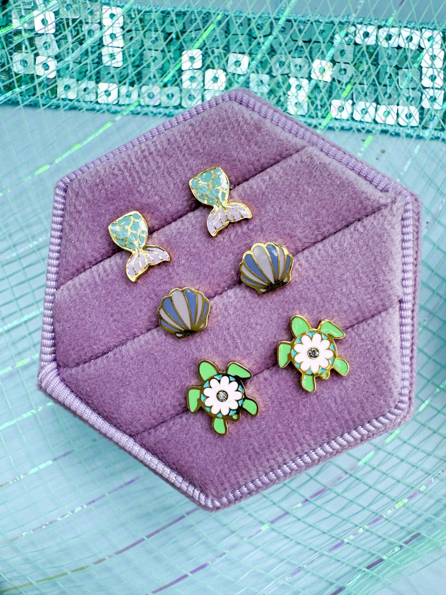 Sea Turtle Stud Earrings