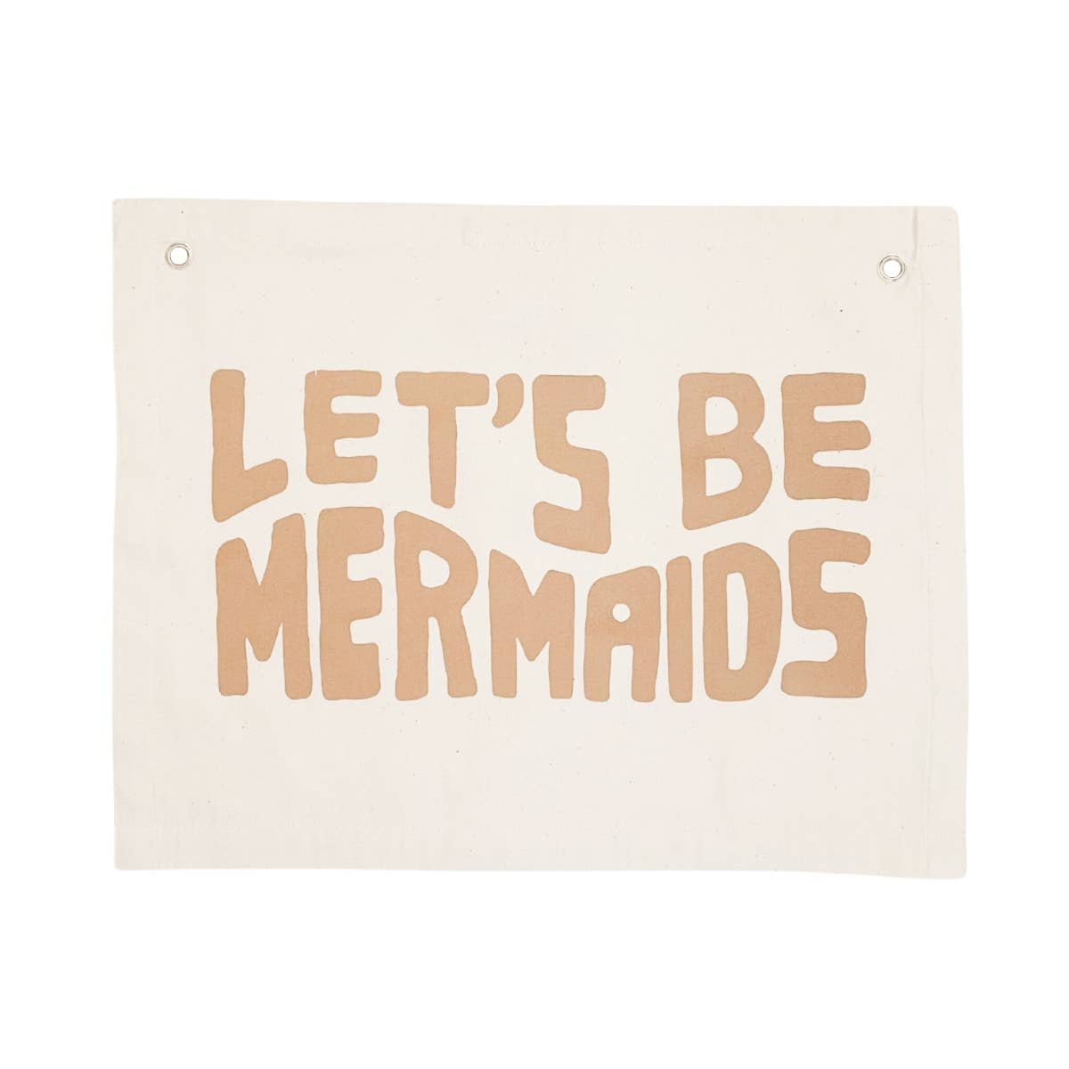 Imani + KIDS by Imani Collective - Let's Be Mermaids Clay Banner Canvas Material