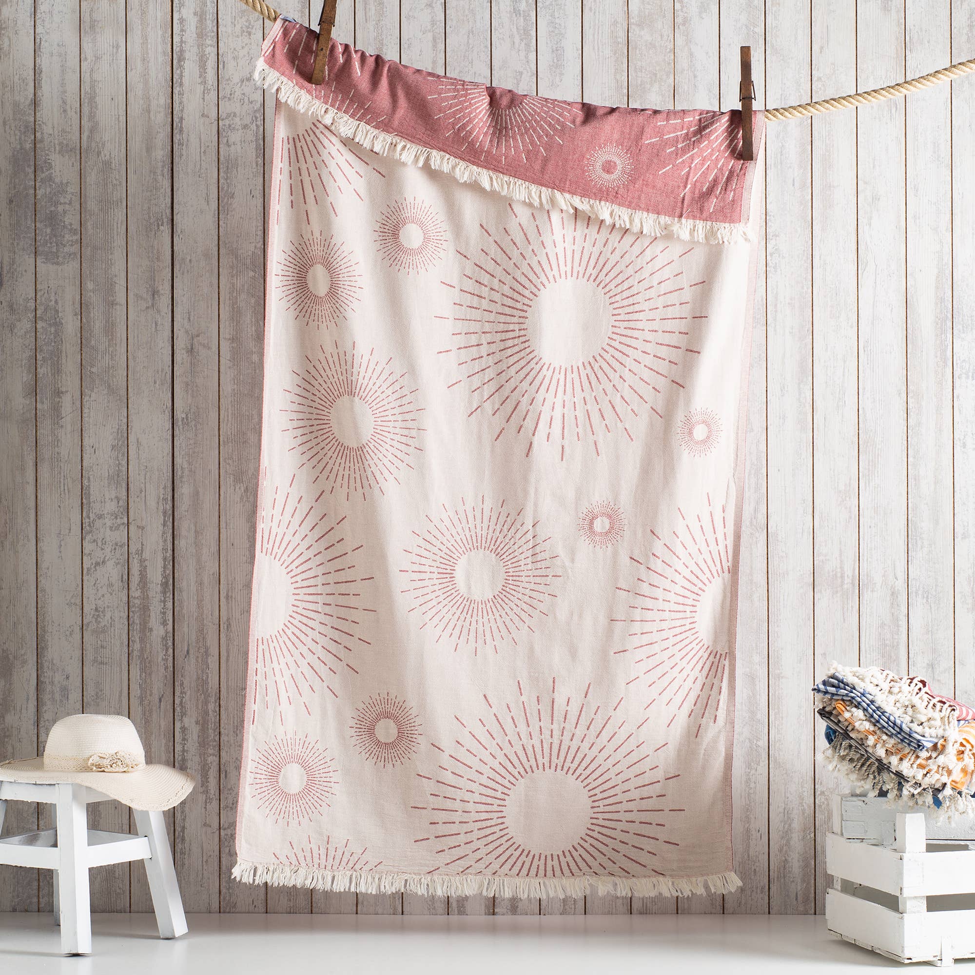Sunshine Turkish Beach Towels 100% Cotton size 35x70in